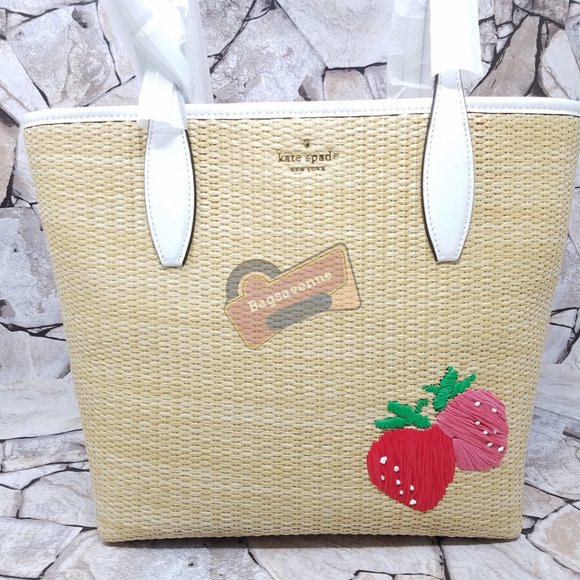 Small Tote Picnic In The Park Natural Kate Spade With Wristlet Beige - Picture 6 of 16
